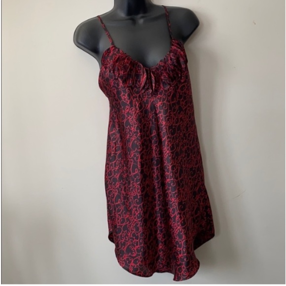 Backless BLK/RED Nightgown, M.  *P1033 - Picture 1 of 9